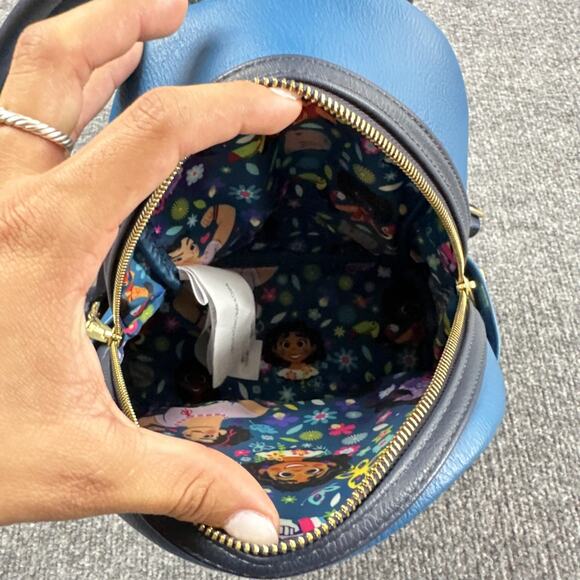 Disney Parks Loungefly Encanto Mini Backpack Blue Casual Park Travel Colorful - Picture 8 of 15